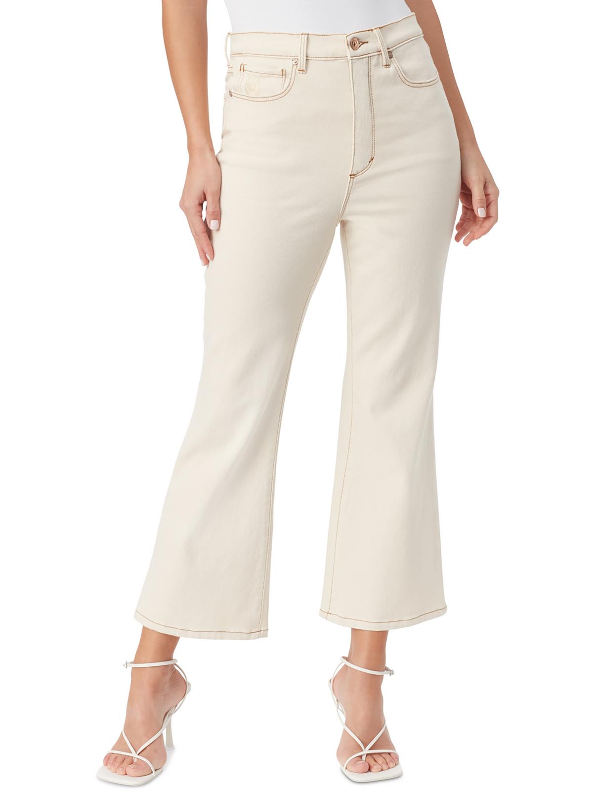 

Укороченные расклешенные джинсы Chrissie Womens с высокой посадкой Gloria Vanderbilt, цвет natural