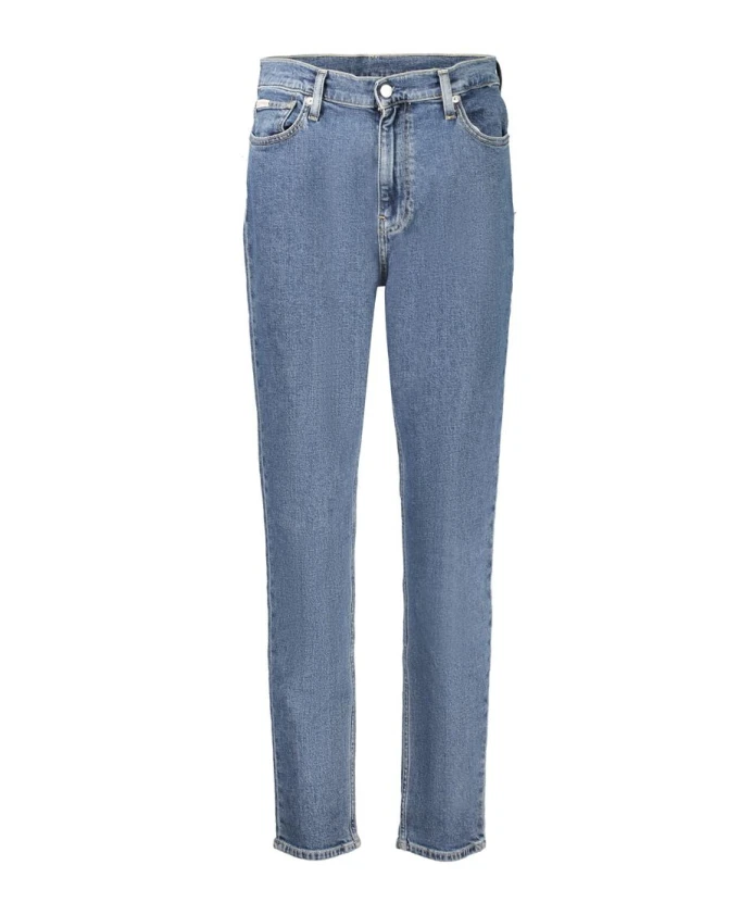 

Синие хлопковые женские джинсы в современном исполнении. Calvin Klein, синий