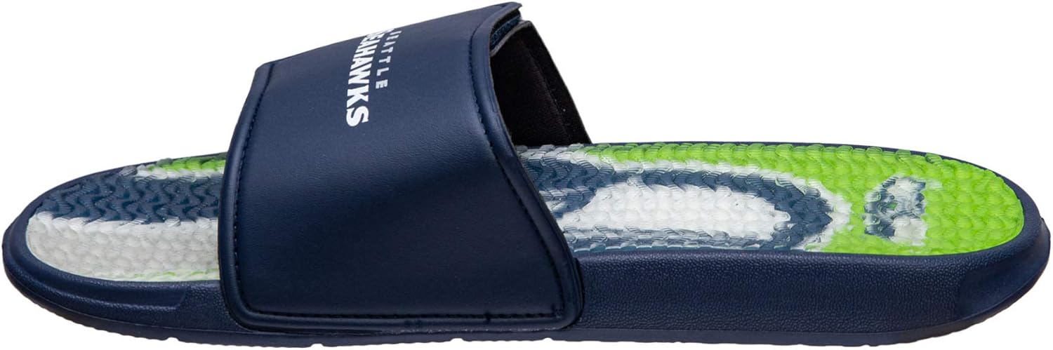 Мужские спортивные шлепанцы Legacy FOCO Commanders NFL, Seattle Seahawks 13-14 Wordmark — фото 3