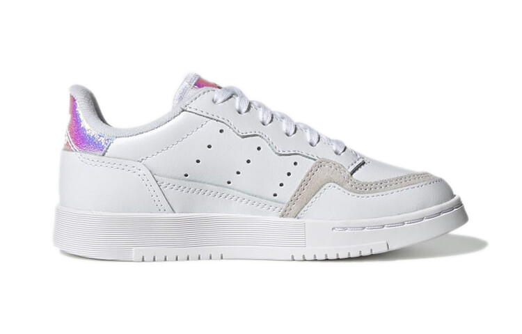Детские кроссовки для скейтбординга Super Court PS Low-top белые/серые Adidas Originals — фото 2