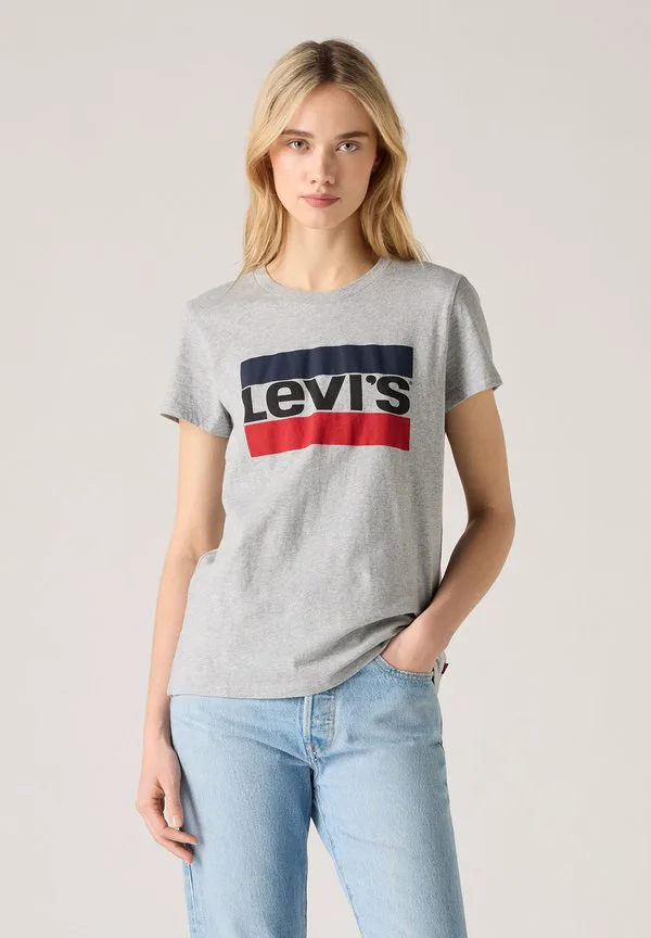 

Идеальная футболка с принтом Levi'S, Heather Grey, Серый, Идеальная футболка с принтом Levi'S, Heather Grey