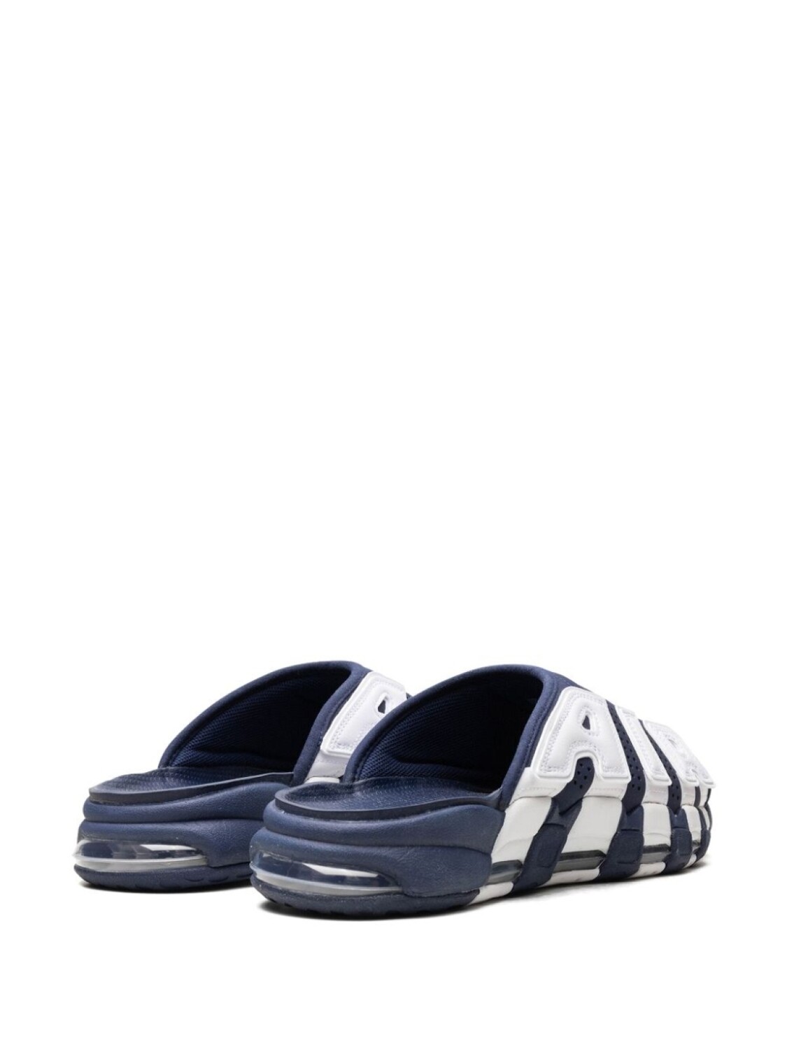 Nike air More Uptempo "Синие" слайды, синий — фото 3