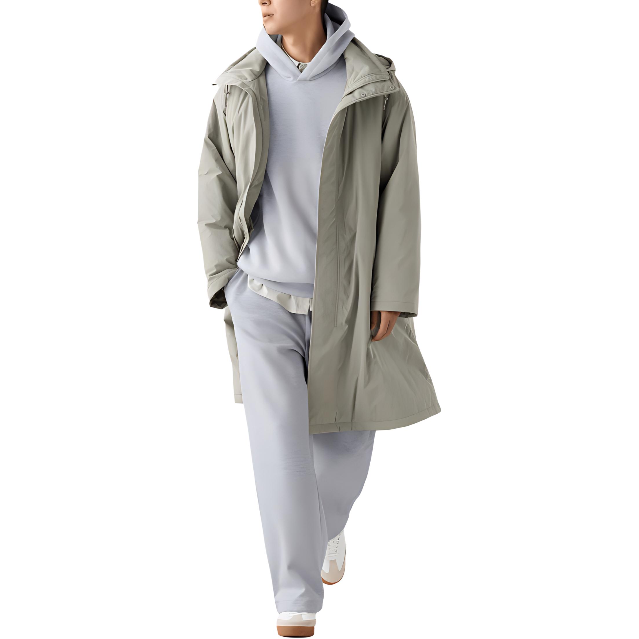 C Collection Вязаные спортивные штаны Унисекс 03 Серый UNIQLO — фото 2