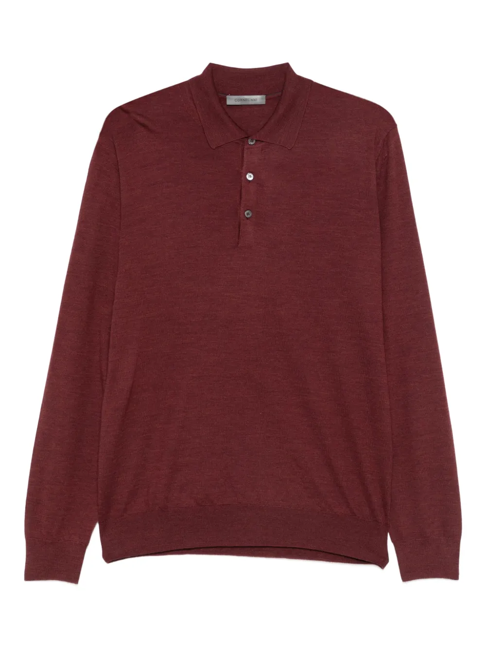 

Рубашка поло с длинными рукавами Corneliani, красный
