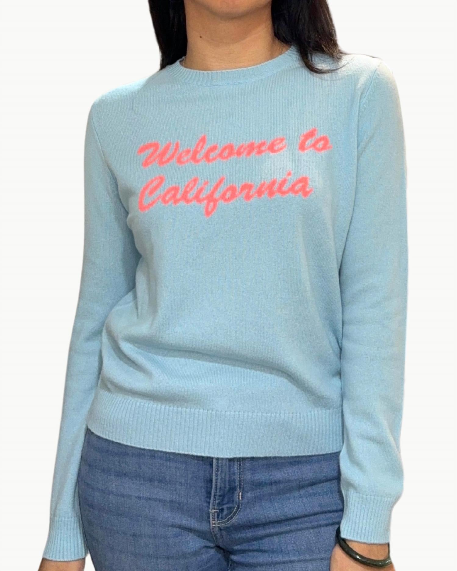 

Свитер с круглым вырезом Welcome в цвете Aqua Neon Coral Jumper1233, Aqua Neon Coral