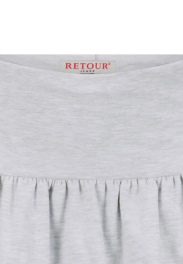 Юбка а-силуэта Retour Jeans, Soft Grey Melange — фото 3