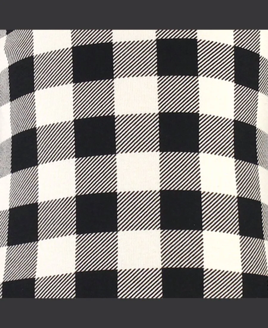 Коллекция пижам из двух частей Touched by Nature, черный plaid — фото 2