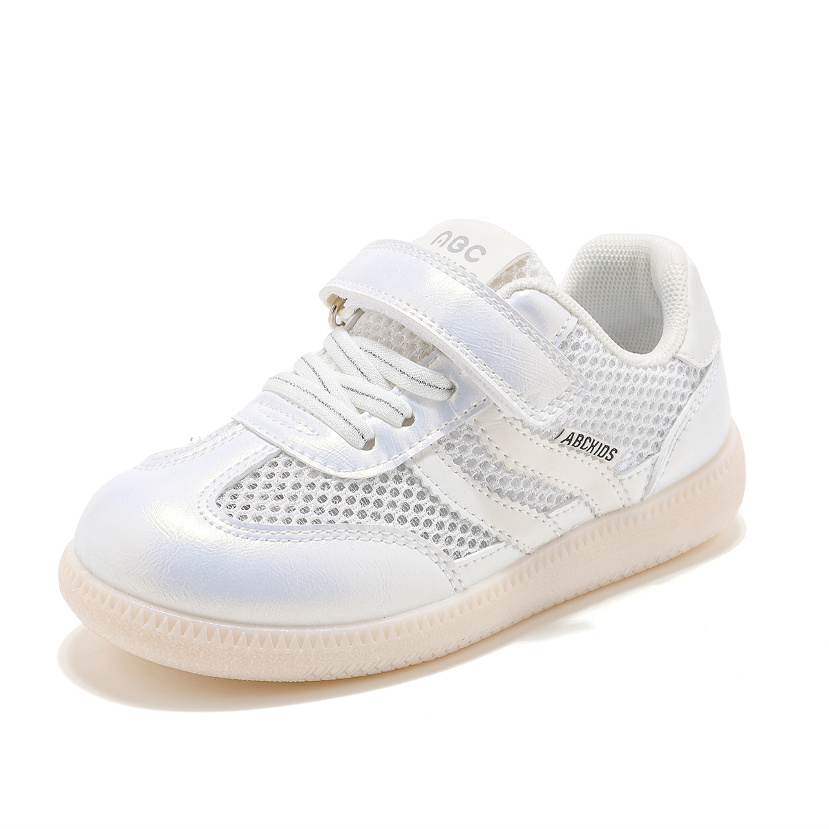 

Износостойкие легкие амортизирующие дышащие низкие скейтборд кроссовки kids' ABC KIDS, белый