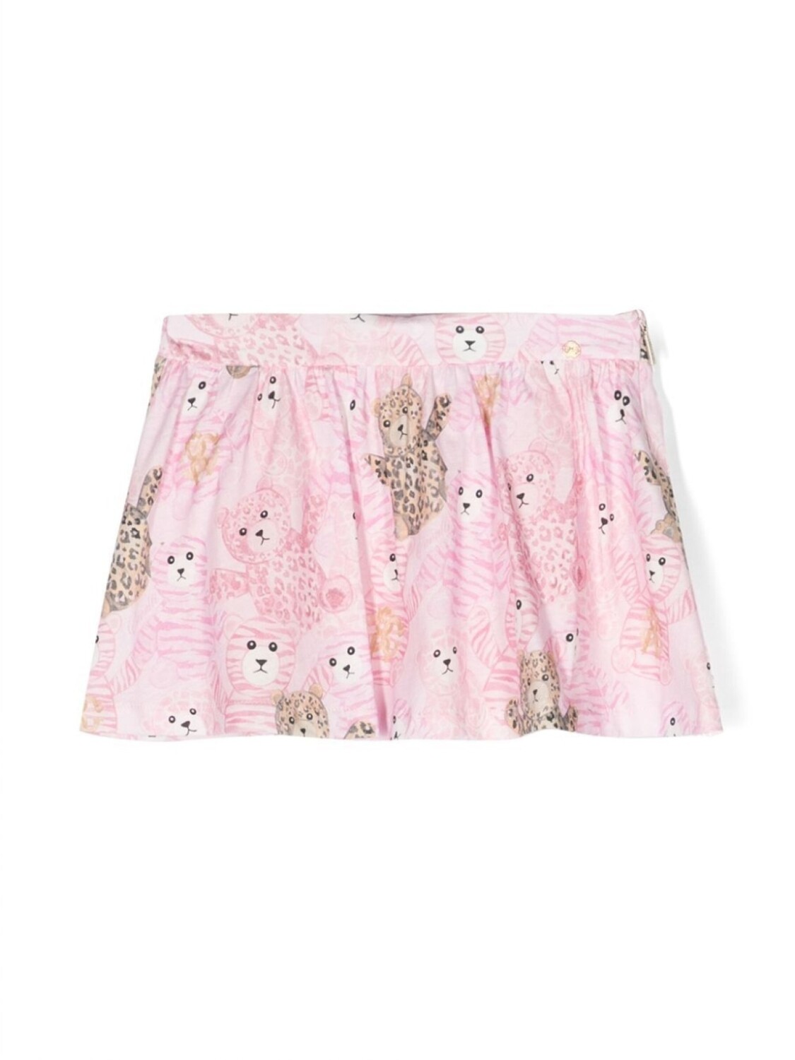 

Мини-юбка с принтом медведя Roberto Cavalli Junior, розовый