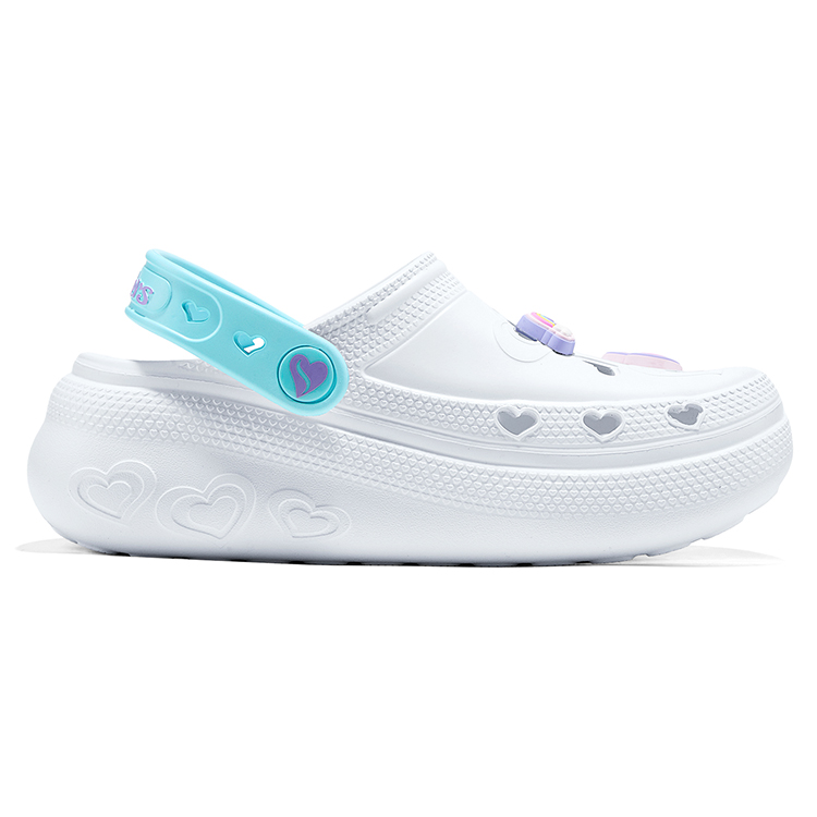 Skechers Kids Износостойкие дышащие нескользящие сандалии White/Multicolor для детей — фото 2