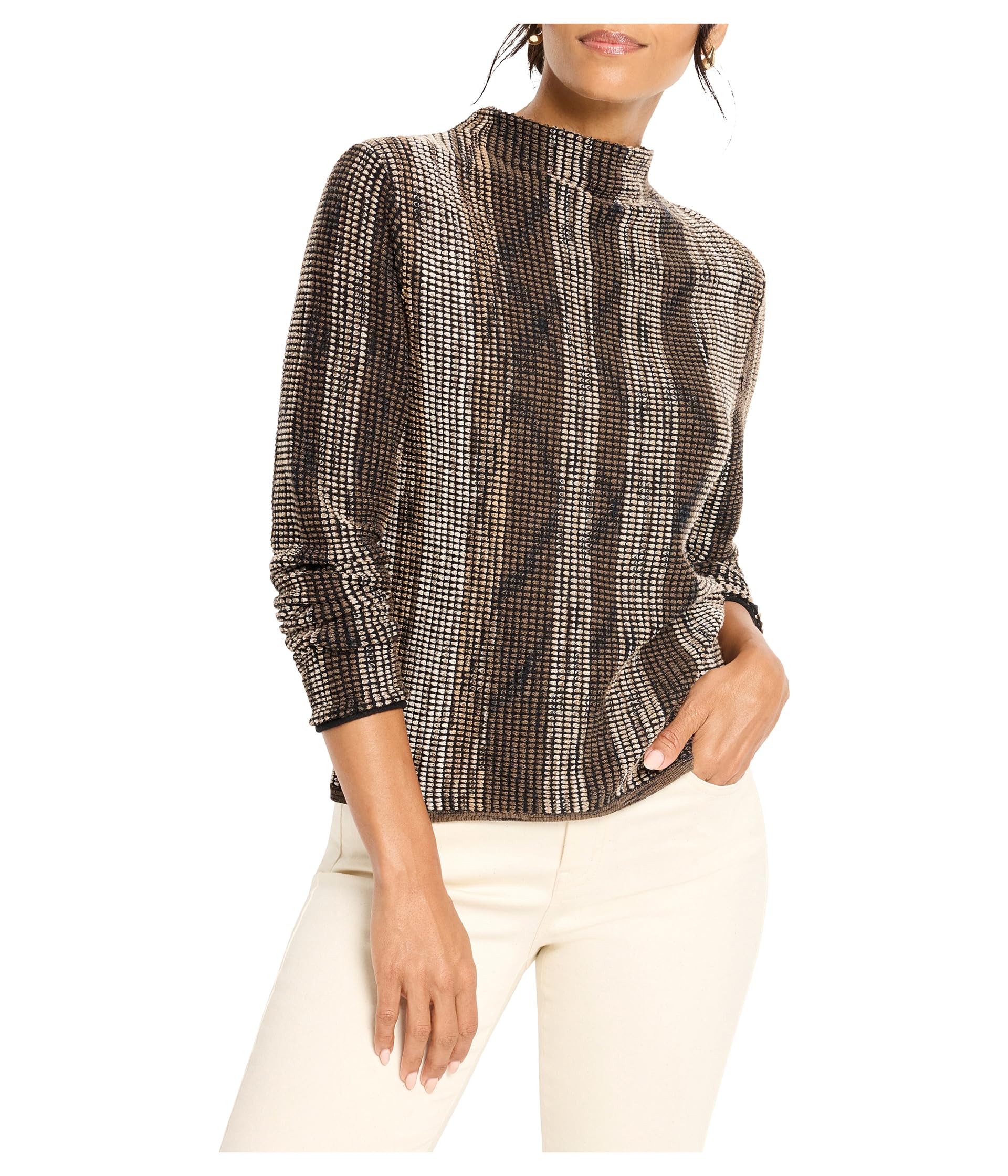 

Свитер NIC+ZOE Ombre Pixel Knit Sweater, цвет Neutral Multi