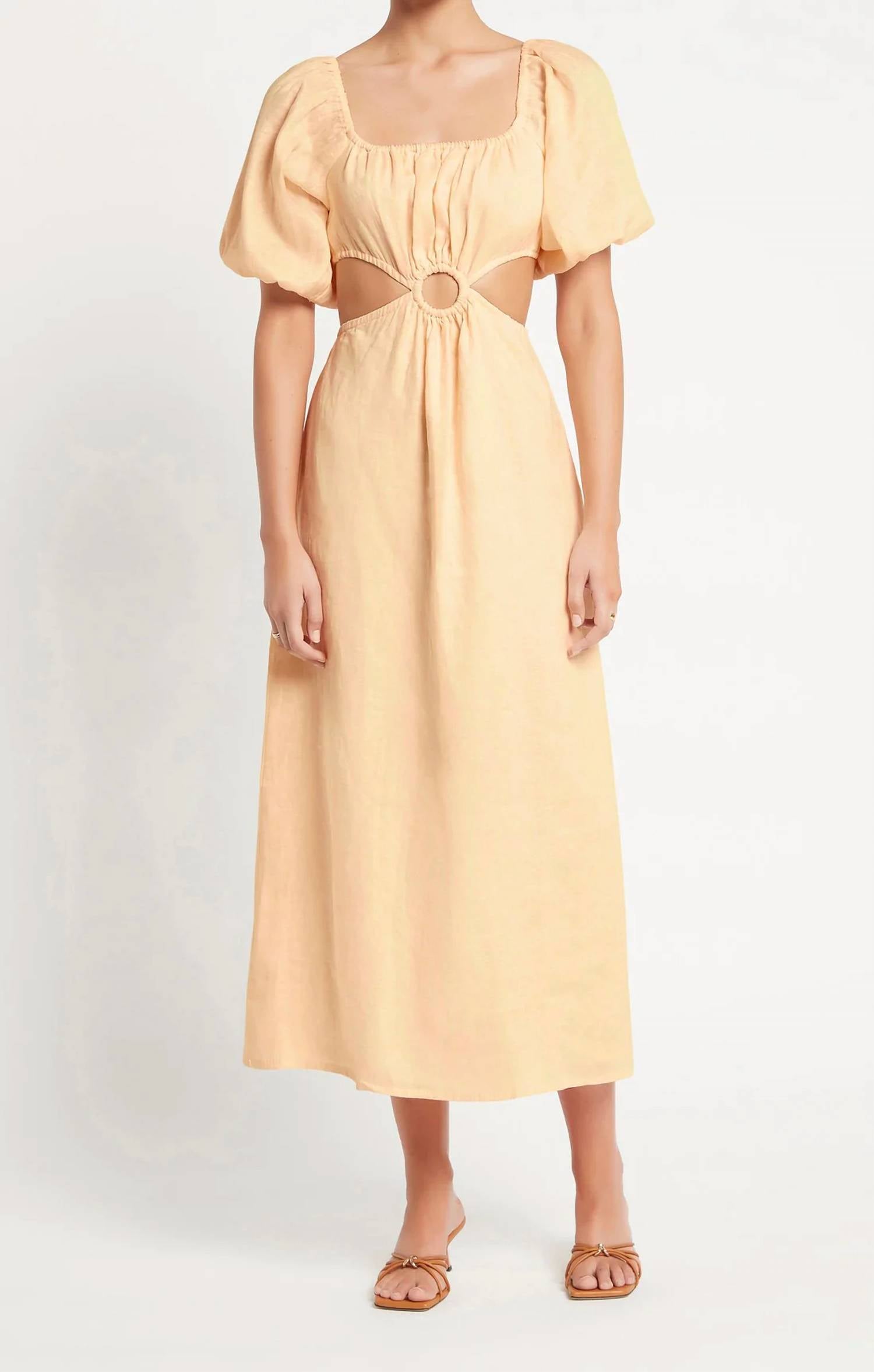 

Платье макси Trinita в цвете Plain Butter FAITHFULL THE BRAND