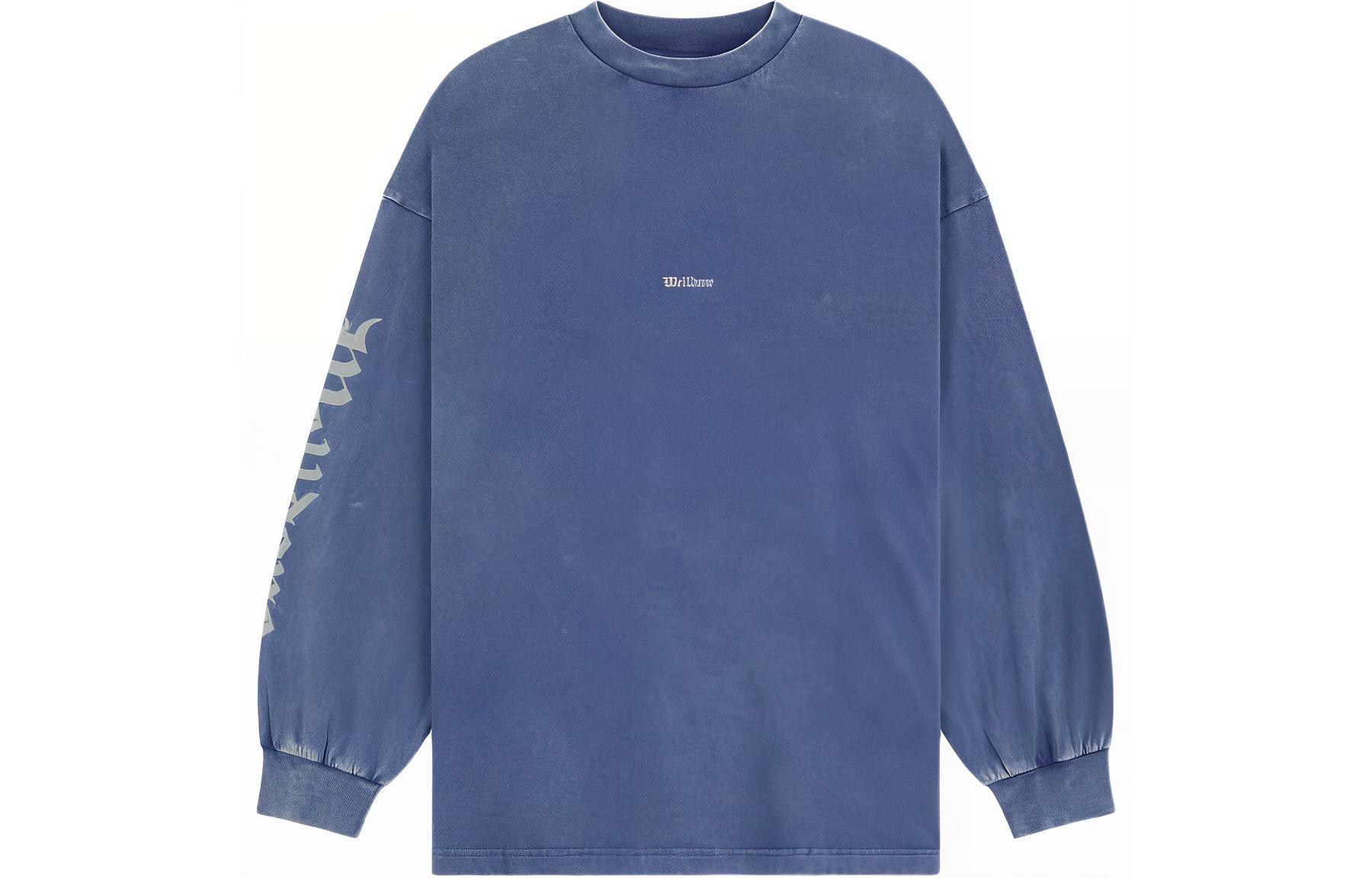 

Футболка с логотипом WE11DONE длинный рукав, фиолетовая