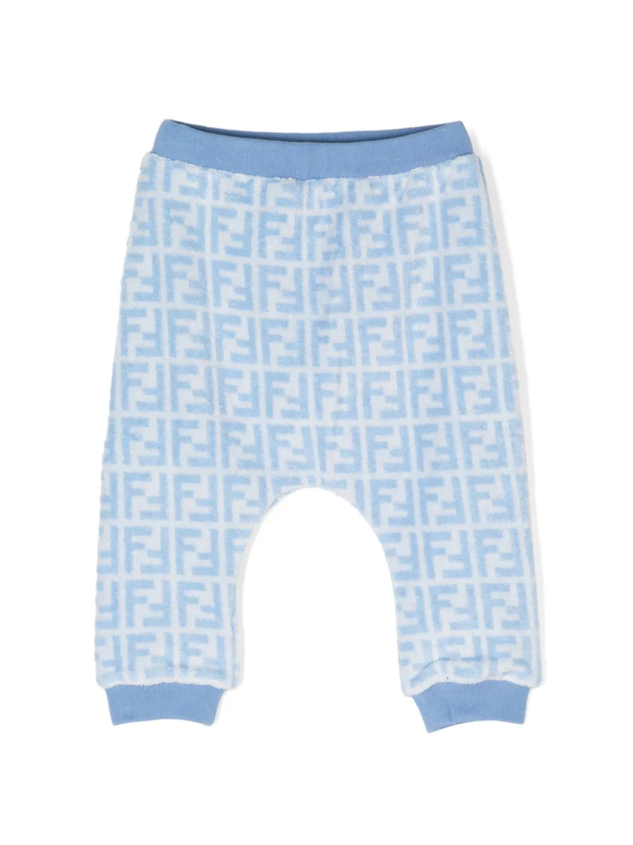 

Брюки с логотипом FF Fendi Kids, синий