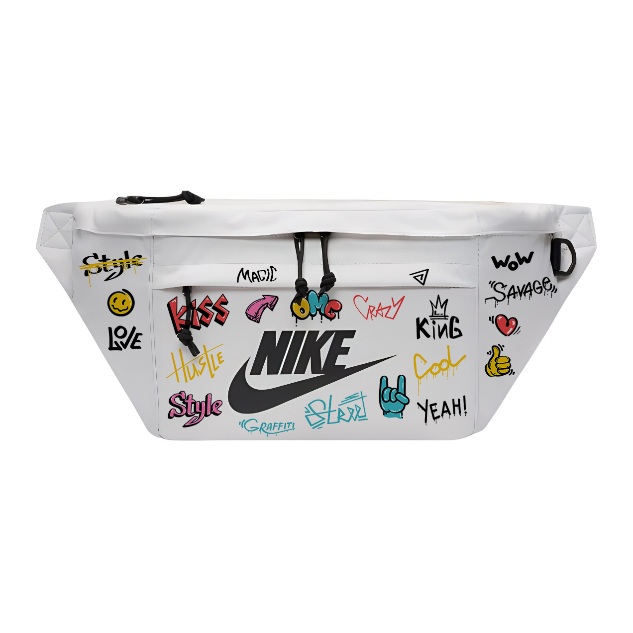 

Nike Одноплечевая набедренная сумка через плечо унисекс белая, Arts Graffiti