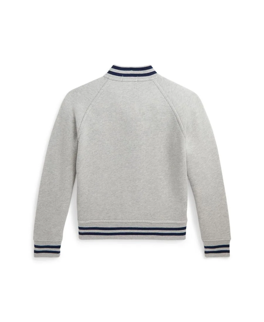 Бейсбольная куртка из флиса для мальчиков 2-7 лет Polo Ralph Lauren, Andover Heather — фото 2