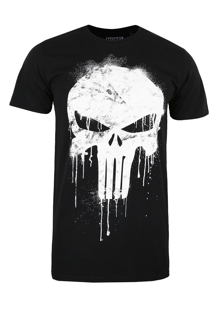 

Футболка с принтом PUNISHER SKULL Marvel, черный