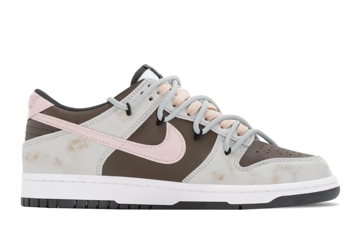 Nike Детские скейтерские кроссовки dunk black с противоскользящей подошвой, износостойкие, с легкой амортизацией, низкие — фото 3