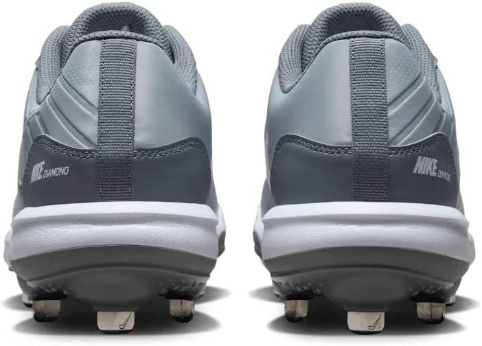 Бейсбольные бутсы Nike Alpha Huarache Varsity 4 Low Metal, серый — фото 2