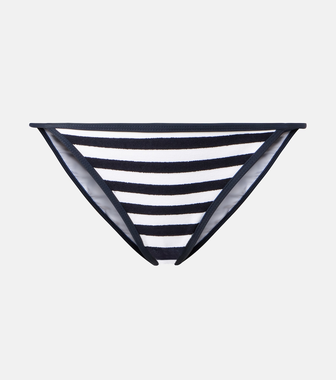 

Минимальные бикини-трусики в полоску из махровой ткани Jade Swim, Navy Stripe
