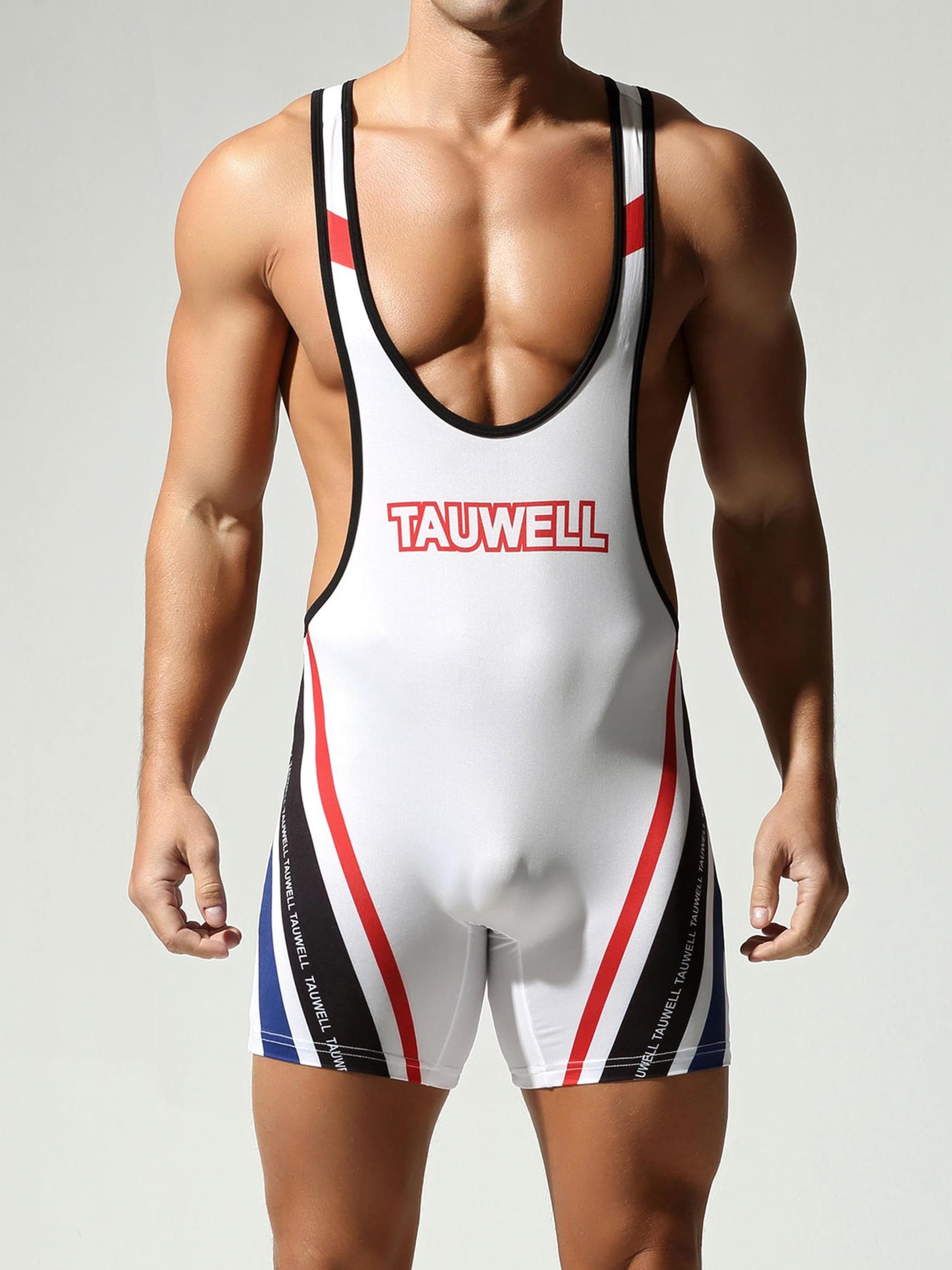 

TAUWELL Спортивное белье 'Fitness Wrestling' в белом цвете