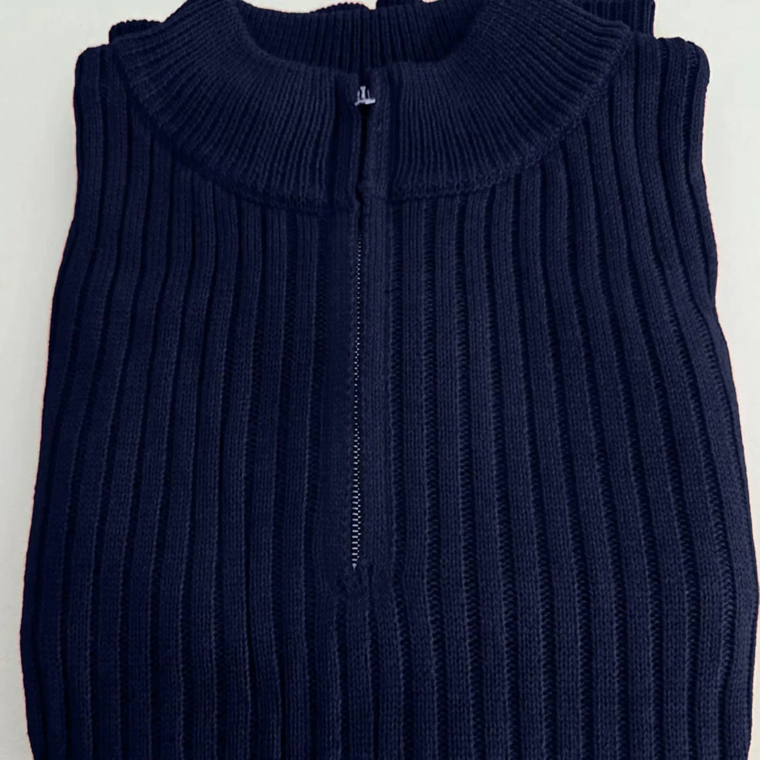 Мужской свитер с молнией на четверть Slim Fit — фото 2