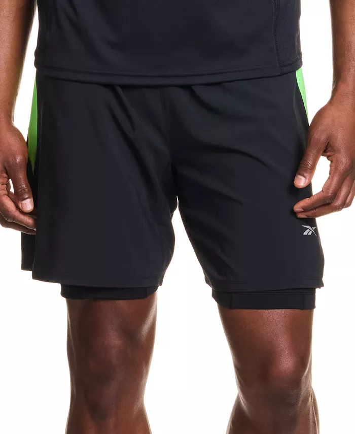 

Мужские утепленные шорты с логотипом Reebok, серый