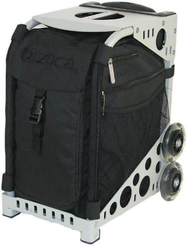 

Сумка ZUCA со скрытой вставкой и серой рамой с мигающими колесами, Черный, Сумка ZUCA со скрытой вставкой и серой рамой с мигающими колесами