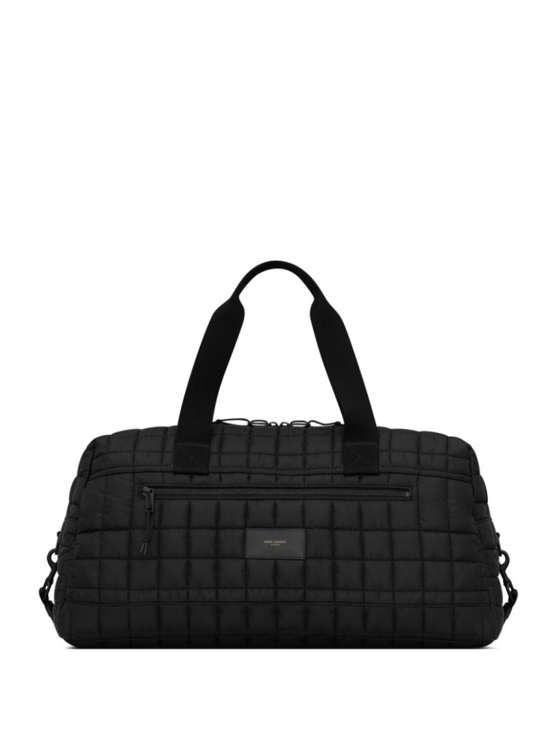 

Стеганая сумка Saint Laurent Nuxx с нашивкой-логотипом, черный