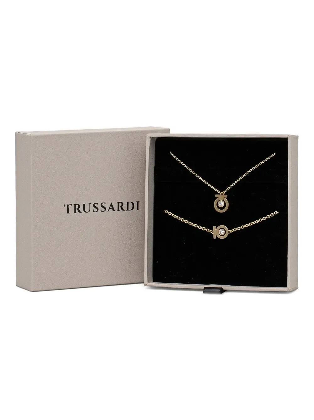 

Ожерелье, украшенное кристаллами Trussardi, золотой