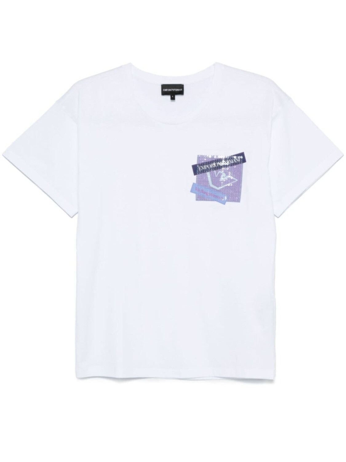 

Emporio Armani футболка с логотипом, белый