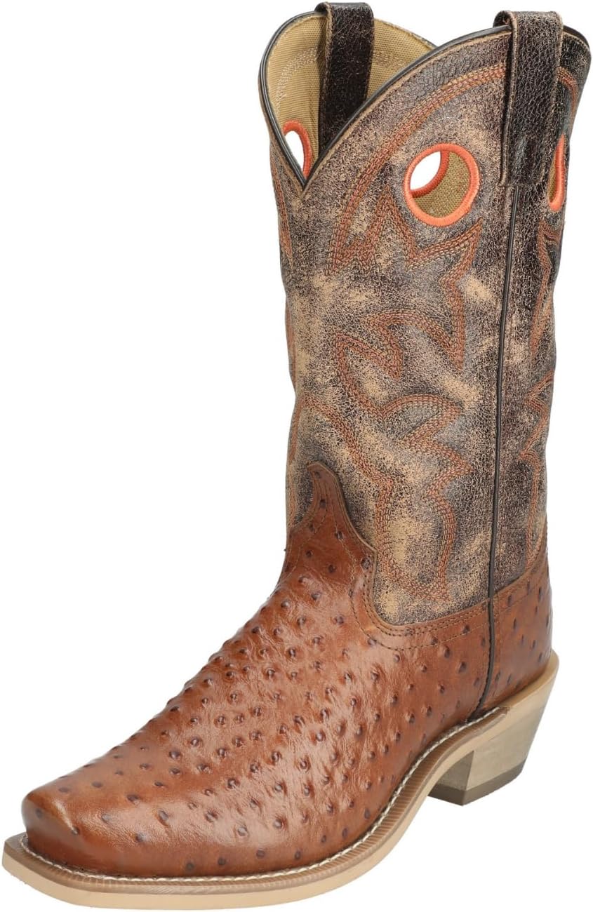 Мужские сапоги Smoky MTN Santafe из страусиной кожи Smoky Mountain Boots, коричневый — фото 3