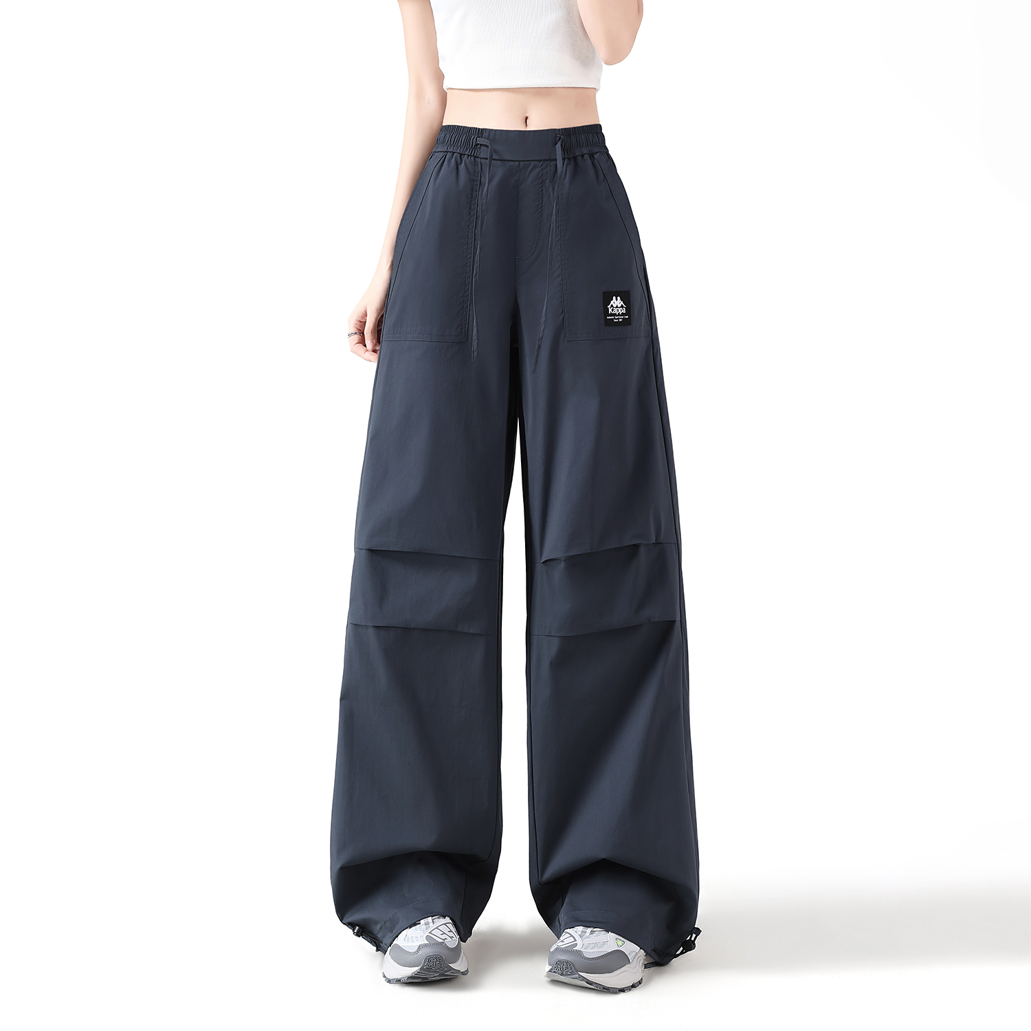 

Женские карго-штаны Iron Asphalt Gray Kappa, Iron Blue Gray-1152