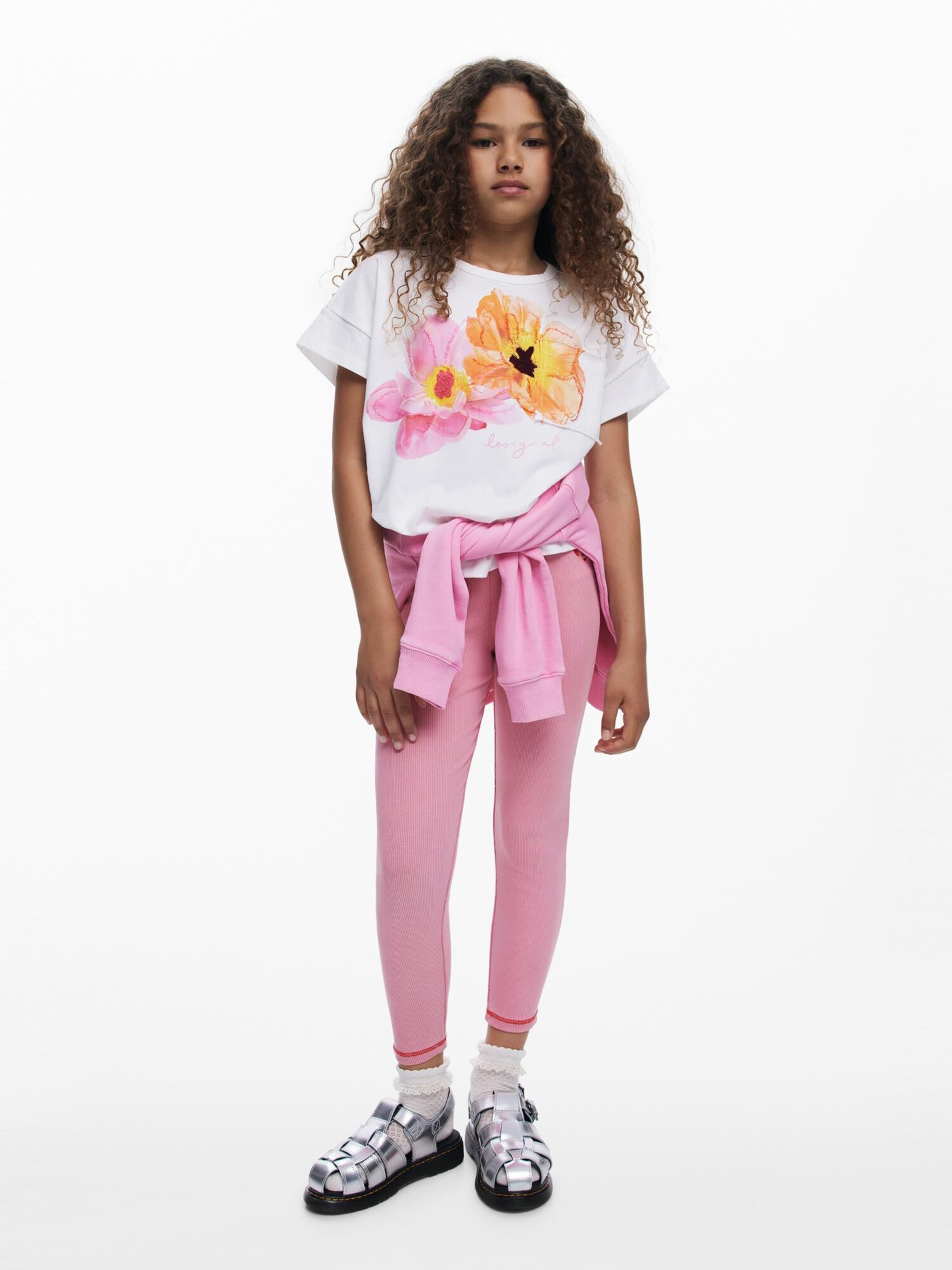 Desigual Скинни-леггинсы 'Seam' в цвете Rose — фото 4