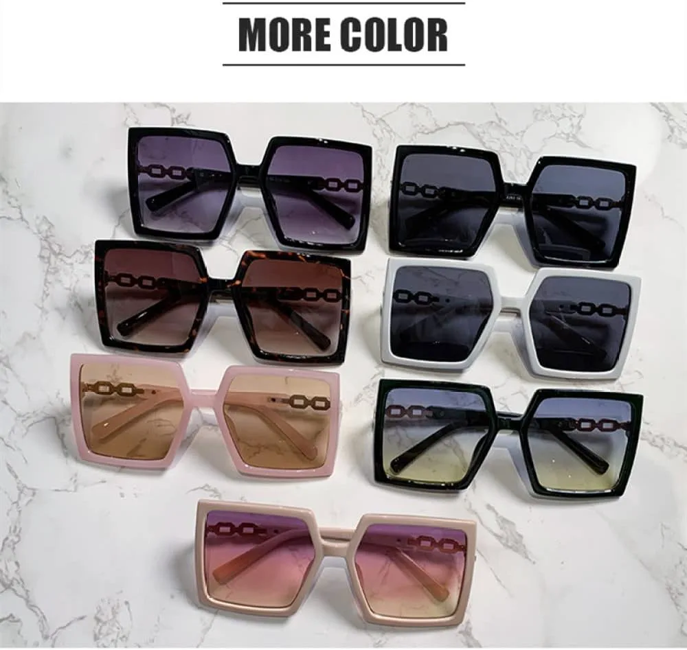 

Крупные солнцезащитные очки с бриллиантами для женщин, винтажные солнцезащитные очки для мужчин и женщин с защитой от УФ-излучения UV400 LANGSER, Leopard