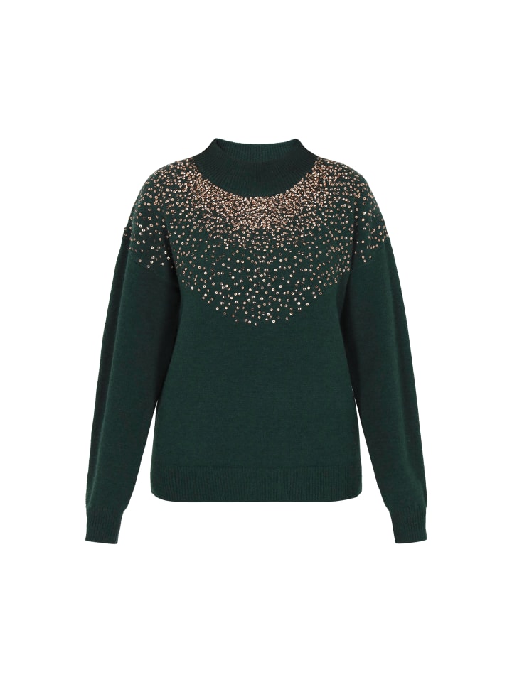 

Faina Женский свитер изумрудно-зеленого цвета