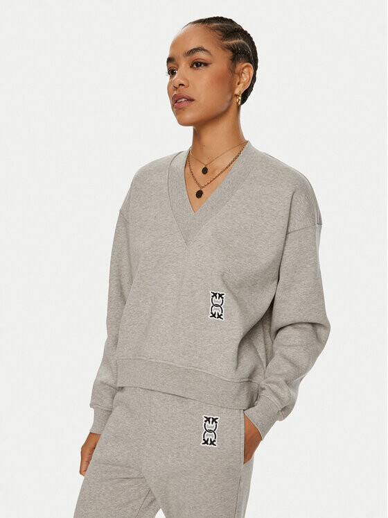 

Толстовка regular fit Pinko, серый