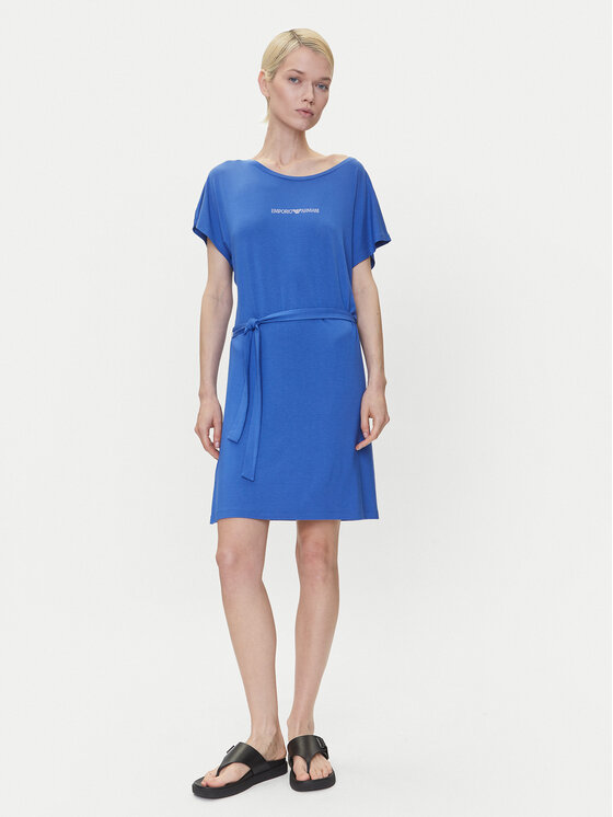 Платье на каждый день обычный крой EW000783 AF12192 UA012 Emporio Armani, синий — фото 2