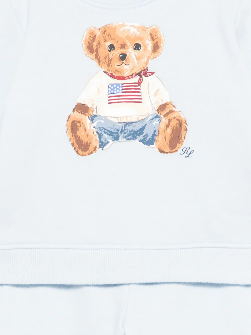Костюмы с принтом "медведь" Polo Ralph Lauren Kids, синий — фото 3