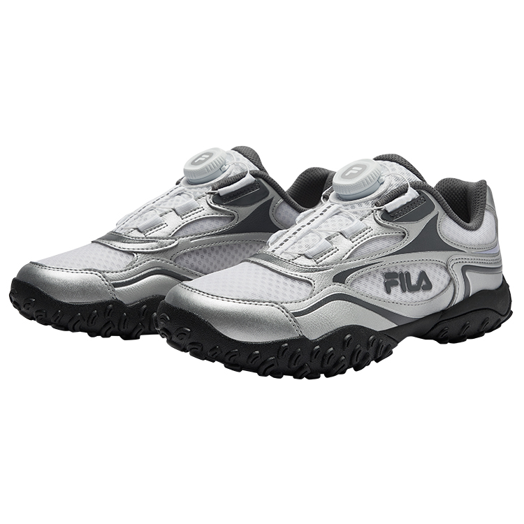 FILA KIDS Боа Pebble обувь низкие детские кроссовки FILA белый/космический серебристый — фото 4