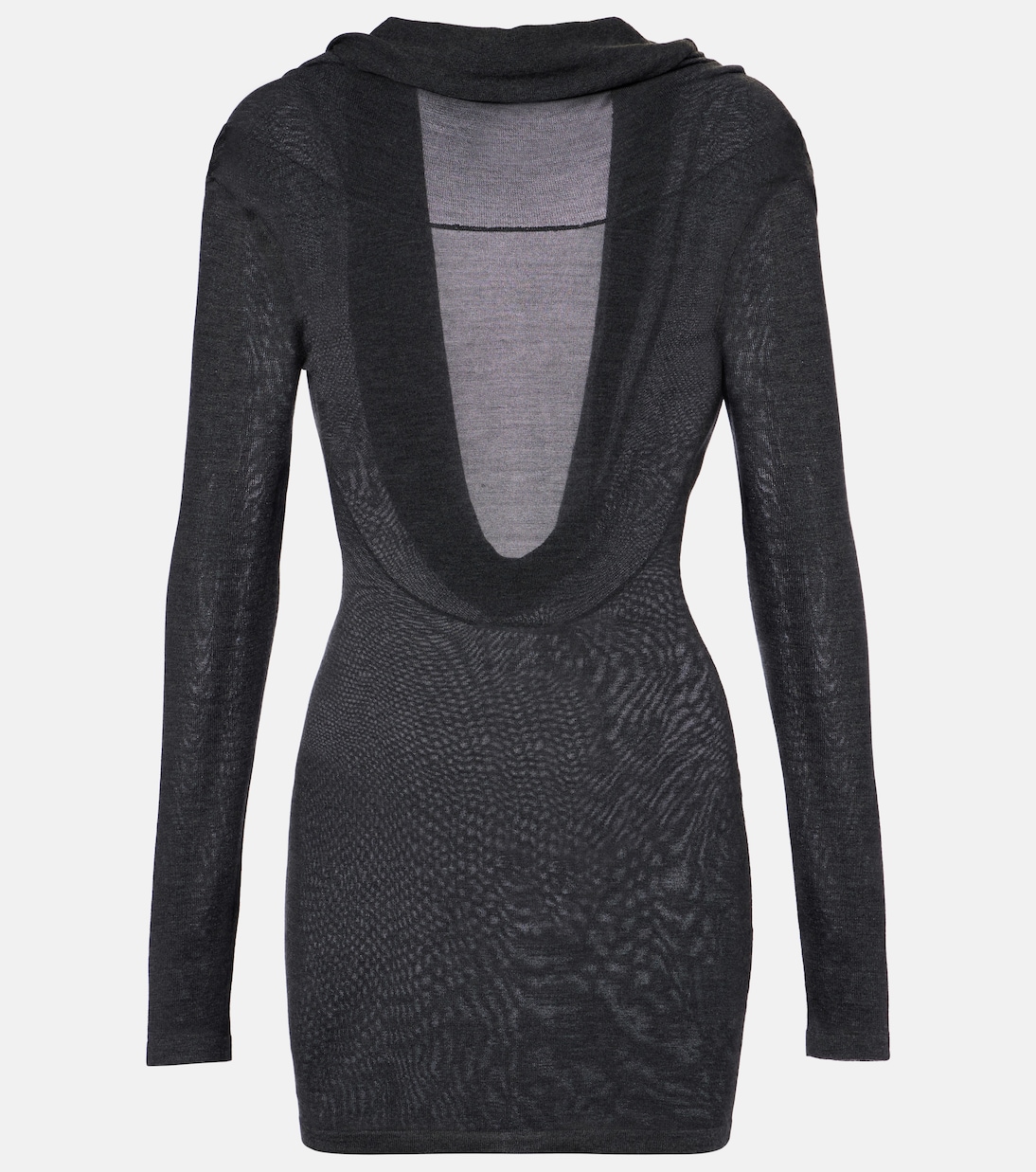 

Мини-платье Rayne из шелка и кашемира Aya Muse, Charcoal