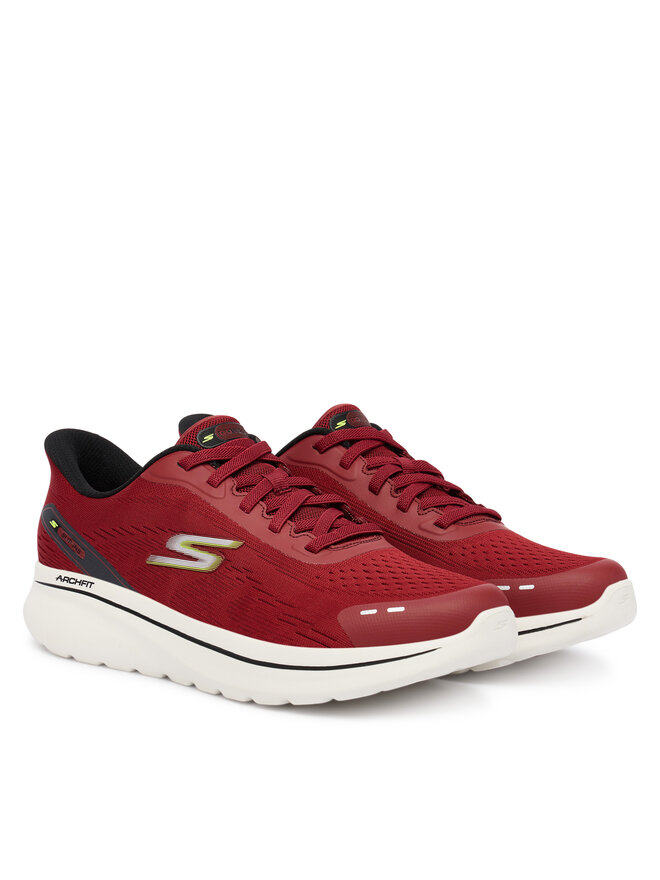 Кроссовки Go Walk Arch Fit N-Joy 217075 DKRD Skechers, красный — фото 2