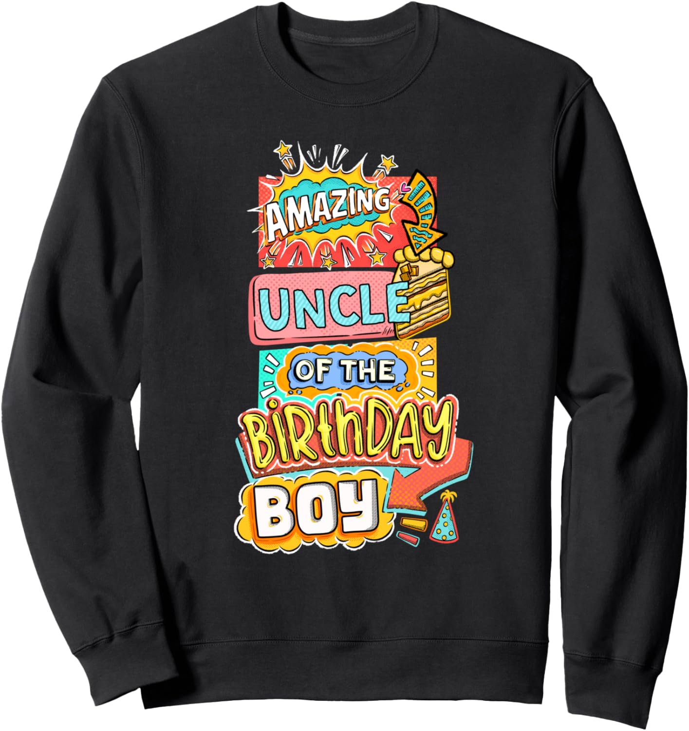 

Удивительный дядя именинника, супергерой, комикс, семейная толстовка Superhero Family Gear, черный