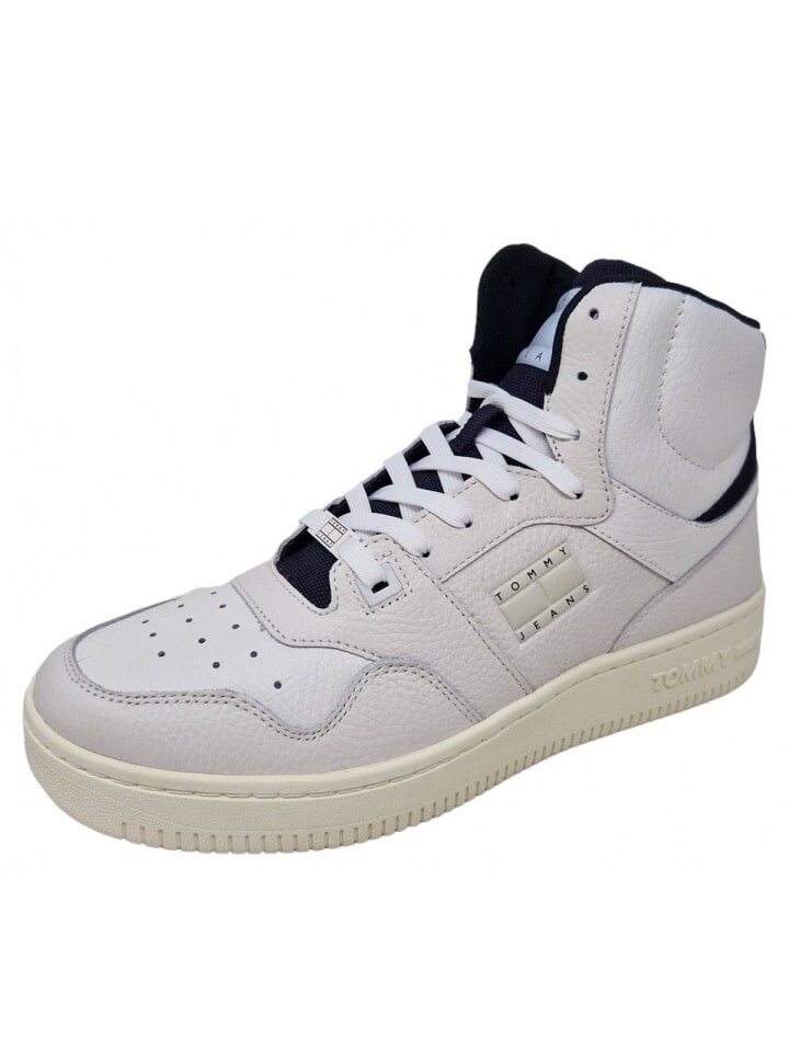

Кроссовки на шнуровке Tommy Hilfiger Sneaker high Basket Mid Leather, белый
