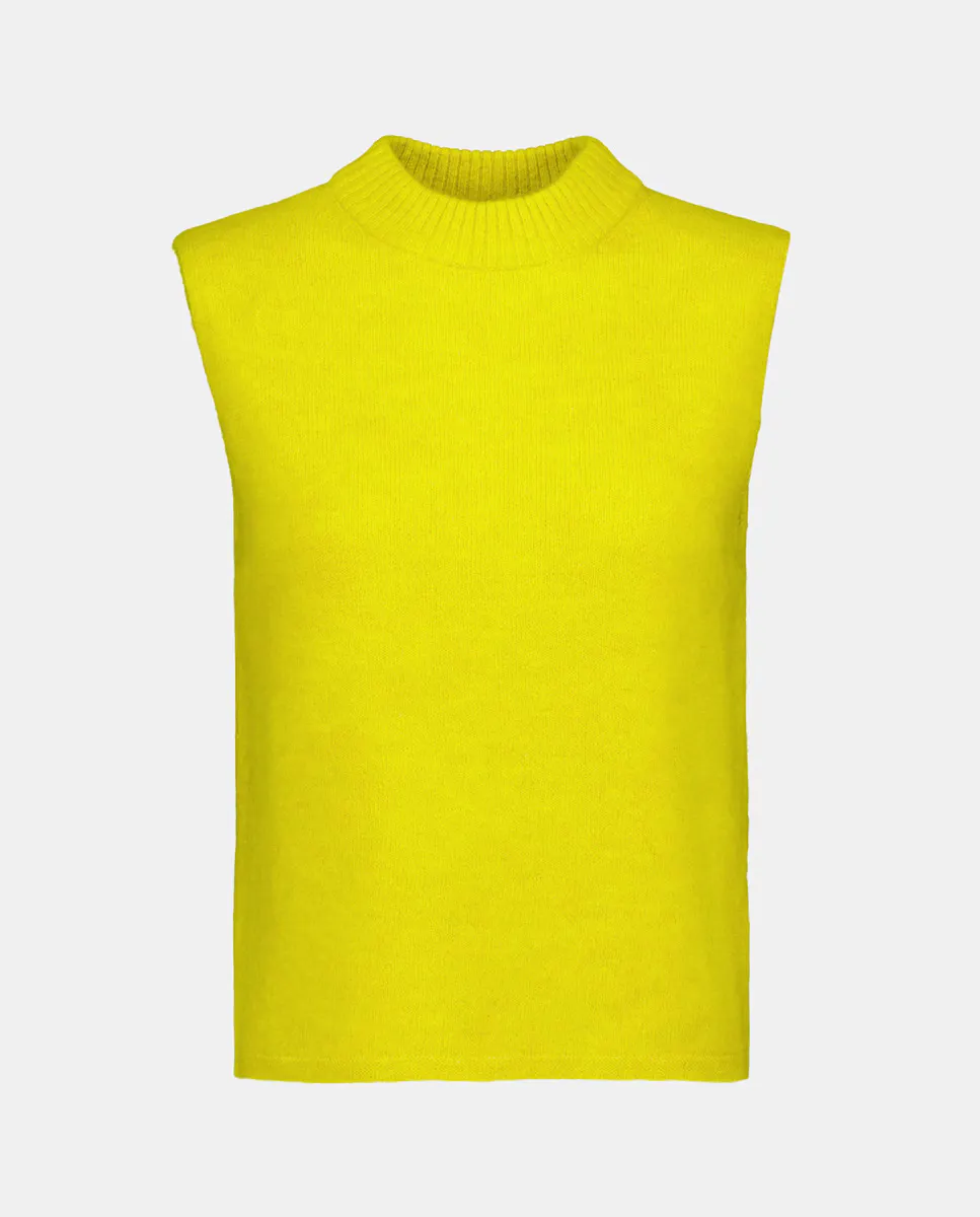 

Женский свитер без рукавов с круглым вырезом Easy Wear, оливковый