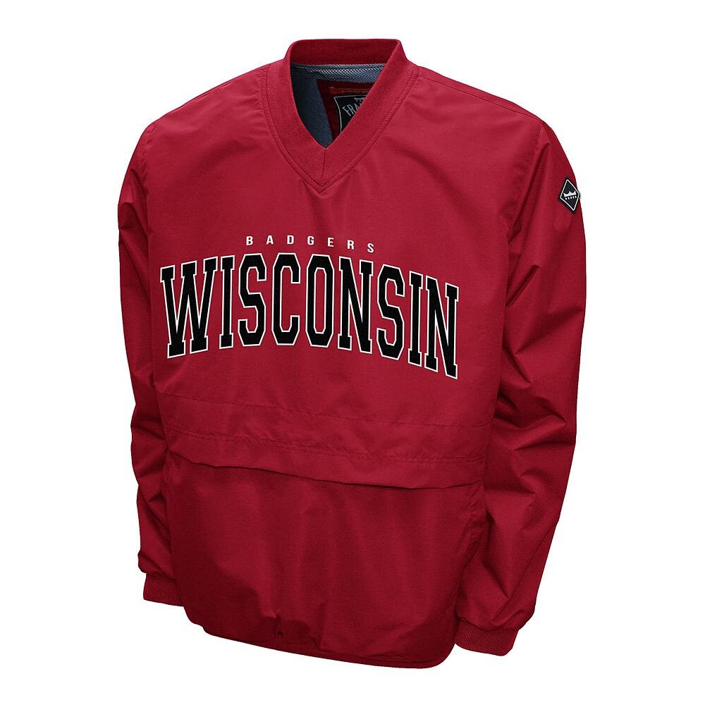 

Мужской пуловер Windshell для членов команды Wisconsin Badgers, цвет Wis Red