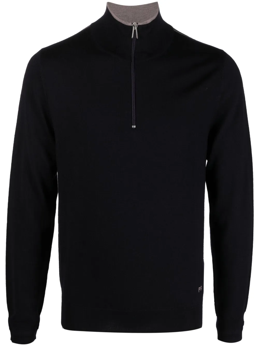 

Рубашка поло из шерсти мериноса PS Paul Smith, синий