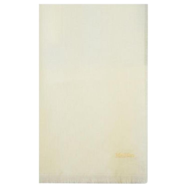

MaxMara Шарф Max Mara Magico с бахромой, White