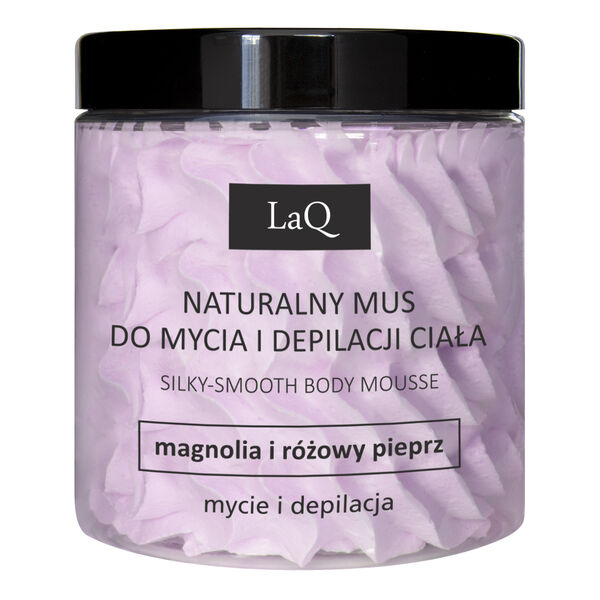 

Натуральный мусс для мытья и депиляции тела, 100 г Laq Magnolia i różowy pieprz