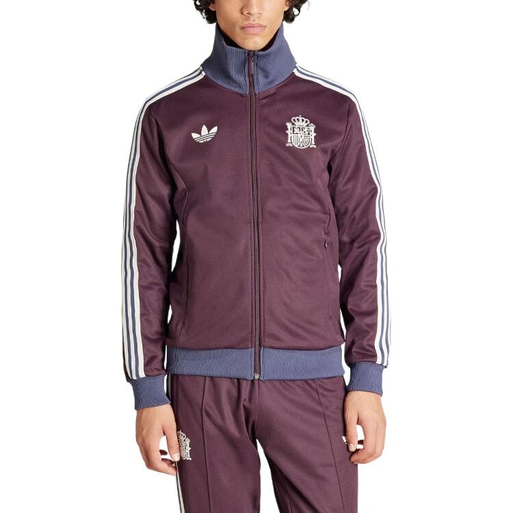 Испания Беккенбауэр Трек Топ Adidas Originals, цвет Shadow Maroon — фото 2